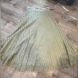 VTG WORTH Green A-Line Skirt
